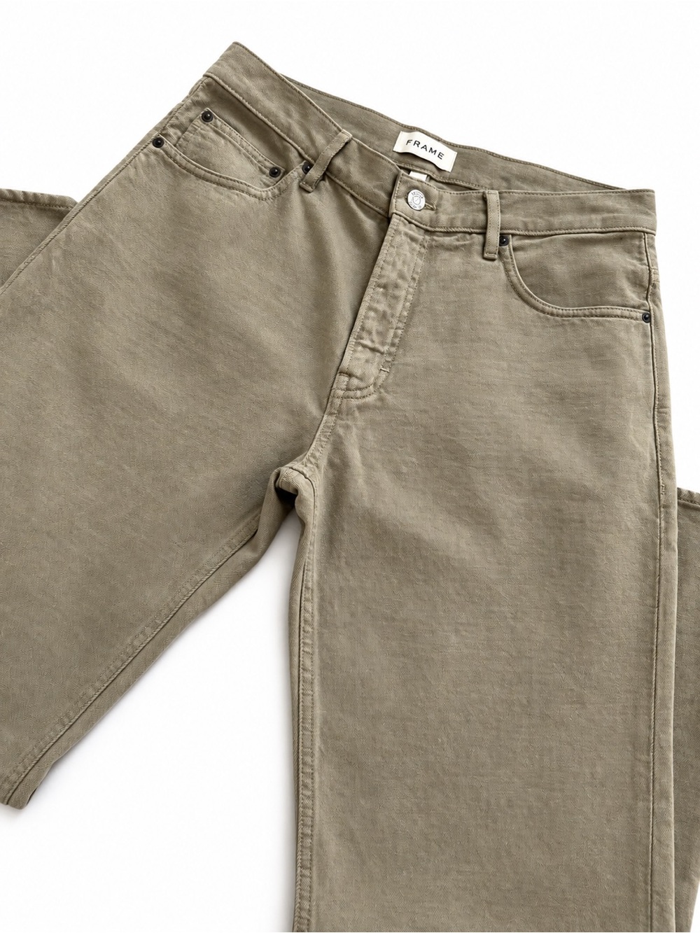 NEW! Frame Denim Men's Straight Fit Jeans in Olive
